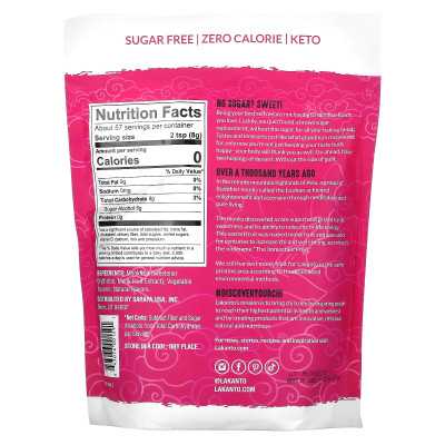 Lacanto, Monkfruit Erythritol Candy, Raspberries, £1 (454g)