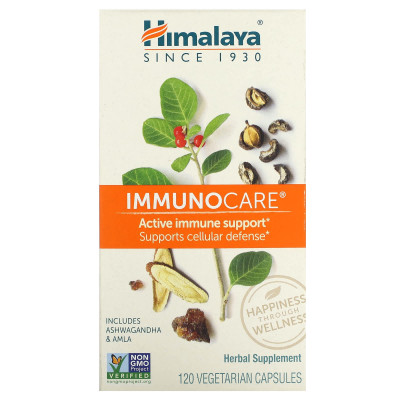 Himalaya, immunocare, 120 kapsułek wegetariańskich