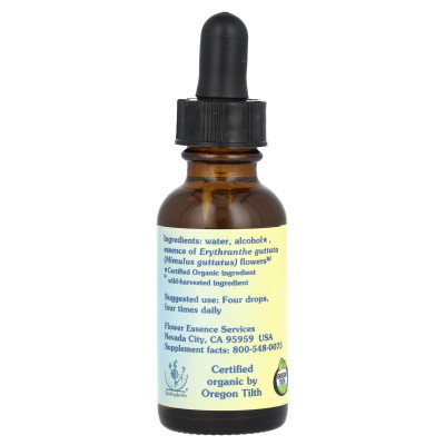 Flower Essence Services, Mimulus, Flower Essence, 1 Fl Oz (30 ml)