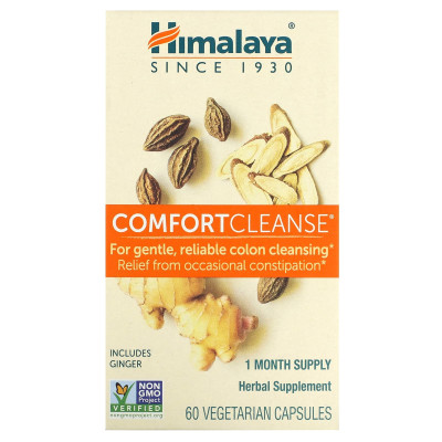 Himalaya, Comfort Cleanse, 60 kapsułek wegetariańskich
