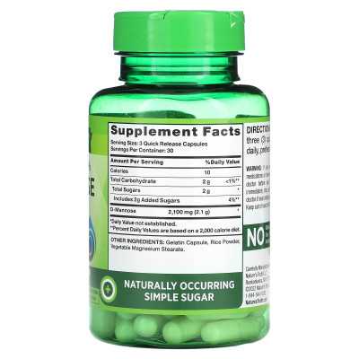 Nature's Truth, Konzentrierte Stärke, D-Mannose, 2100 mg, 90 Kapseln mit schneller Wirkstofffreisetzung (700 mg pro Kapsel)