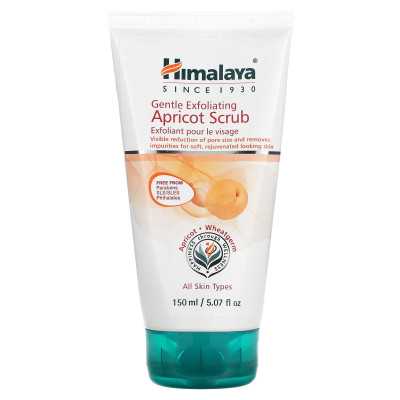Himalaya Gentle Exfoliating Apricot Scrub, All Skin Types, 5.07 fl oz (150 ml)
