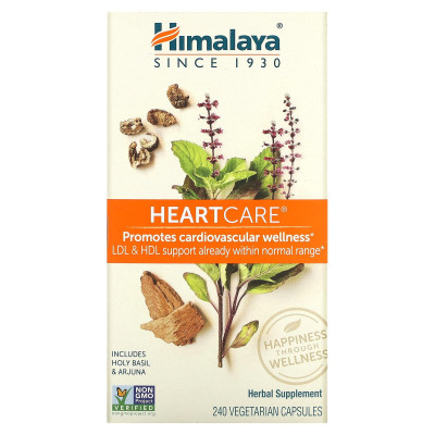 Himalaya, Heartcare, 240 kapsułek wegetariańskich