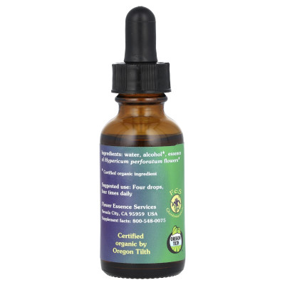 Flower Essence Services, Saint John's Wort, Flower Essence, 1 fl Oz (30 ml)