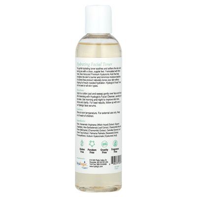 Hiaalogiczny, toner twarzy z kwasem hialuronowym, czarownicą Hazel & Aloe, 8 Fl Oz (237 ml) Hiaalogiczny, toner twarzy z kwasem hialuronowym, czarownicą Hazel & Aloe, 8 Fl Oz (237 ml)
