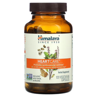 Himalaya, Heartcare, 120 kapsułek wegetariańskich