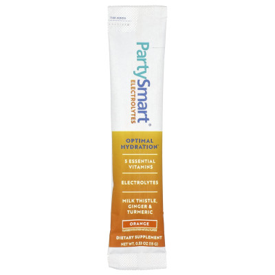 Himalaya, elektrolity PartysMart®, pomarańczowe, 6 paczek, 0,53 uncji (15 g) każdy