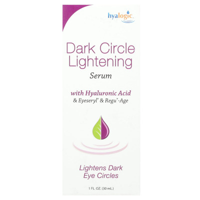 Hyaealogical, dark round serum with hyaluronic acid and eyelid and rule, fragrance free, 1 fl oz (30 ml)