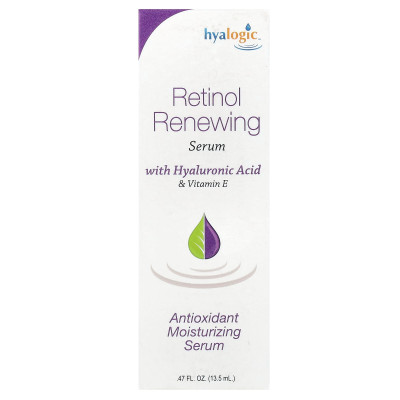 HIALOGIC, RETINOL REMNEROWANA SERYU Z KWAS HILALONICZNYM i witaminą E, bez zapachu, 0,47 Fl Oz (13,5 ml) HIALOGIC, RETINOL REMNEROWANA SERYU Z KWAS HILALONICZNYM i witaminą E, bez zapachu, 0,47 Fl Oz (13,5 ml)