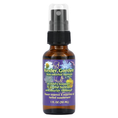 Flower Essence Services, Kinder Garden, Formuła bezalkoholowa, 1 uncja, (30 ml)
