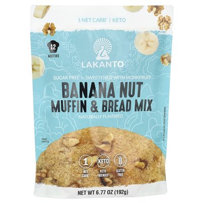 Lakanto, Bananen-Nuss-Muffin- und Brotmischung, 6,77 oz (192 g)