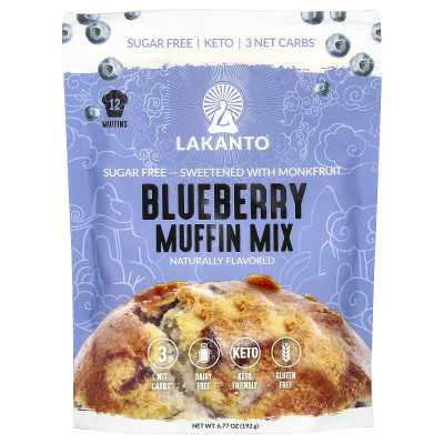 Lakanto, Blueberry Muffin Mix, 6,77 uncji (192 g)