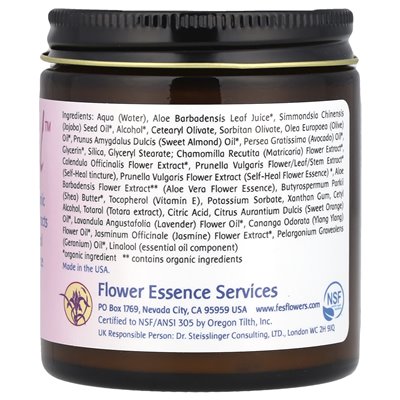 Flower Essence Services, Kremy z Samoleczenia Skóry, 4 uncje fl (118 ml)