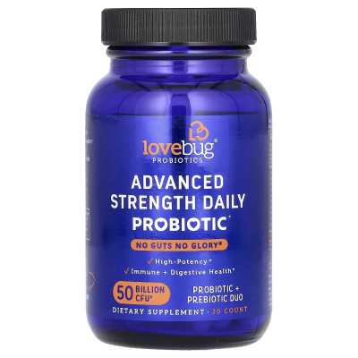 Loarbug Probiotics, täglich wirksames Probiotikum mit erhöhter Wirkungsstärke, 50 Milliarden KBE, 30 Stück