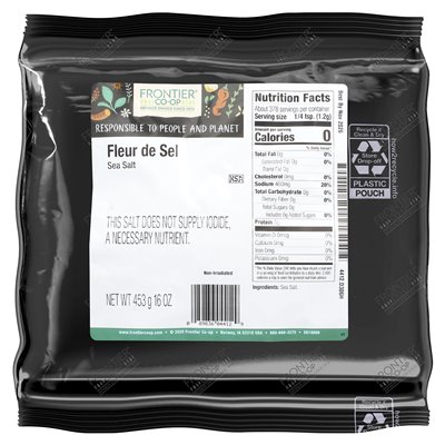 Frontier Co-op, Fleur de Sel, Salt Sea, 16 oz (453 g)