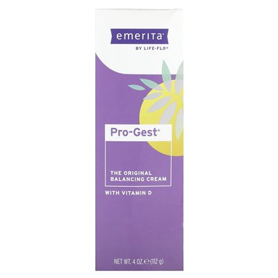 Emerita, Pro-Gest, The Original Balancing Cream with Vitamin D3, 4 oz (112 g) Emerita, Pro-Gest, The Original Balancing Cream with Vitamin D3, 4 oz (112 g)