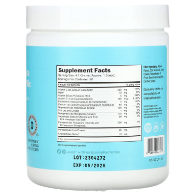 Hydration, mieszanka proszku elektrolitowego, Pina Colada, 13,0 uncji (369 g)