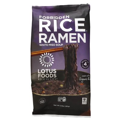 Lotus Foods, Verbotener Reis-Ramen, Weiße Miso-Suppe, 2,8 oz (80 g)