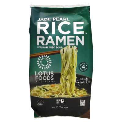 Lotus Foods, Jade Pearl Rice Ramen, Wakame Miso Soup, 2,8 uncji (80 g) Lotus Foods, Jade Pearl Rice Ramen, Wakame Miso Soup, 2,8 uncji (80 g)