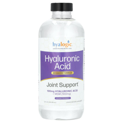 Hiaalogiczny, kwas hialuronowy, wzór zaawansowany, podparcie stawów, 12 fl Oz (354,88 ml)
