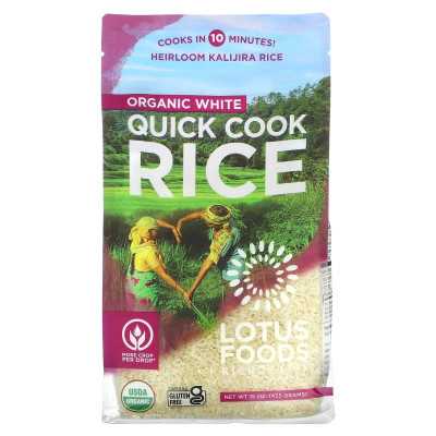 Lotus Foods, Organic White Rice, Quick Cook, 15 oz (425 g) Lotus Foods, Organic White Rice, Quick Cook, 15 oz (425 g)