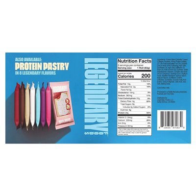 Legendary Foods, Süßes Protein, Zimt, 8 Packungen, 2,2 oz (63 g)