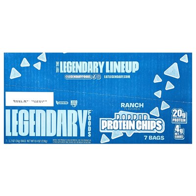 Legendary Foods, Protein-Pop-Chips, Ranch, 7 Beutel, 1,2 oz (34 g)