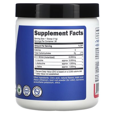 Nutricost, Performance, BCAA, Himbeerlimonade, 11,8 oz (330 g)