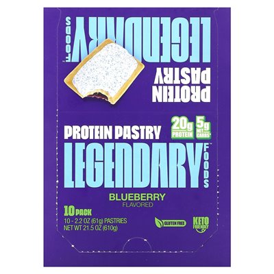 Legendary Foods, Protein Cake, Berry, 10 Pack, 2.2 oz (61 g)