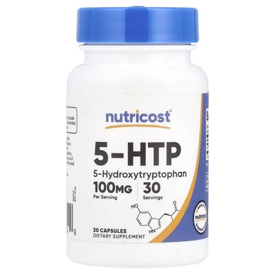 Nutricost, 5-HTP, 100 mg, 30 kapsułek