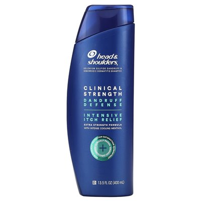 Head & Shoulders, Siła Kliniczna, Szampon Przeciwłupieżowy, Intensywna Ulga w Swędzeniu, 13,5 uncji (400 ml) Head & Shoulders, Siła Kliniczna, Szampon Przeciwłupieżowy, Intensywna Ulga w Swędzeniu, 13,5 uncji (400 ml)