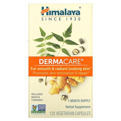 Himalaya, Dermacare, 120 kapsułek wegetariańskich