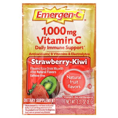 Emergen-C, witamina C, Strawberry-Kiwi, 1000 mg, 30 pakietów, 0,31 uncji (8,9 g) Emergen-C, witamina C, Strawberry-Kiwi, 1000 mg, 30 pakietów, 0,31 uncji (8,9 g)