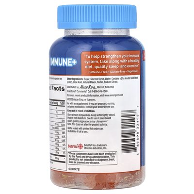 Emergen-C, odporności+ żelki, super pomarańczowe, 45 gumzy Emergen-C, odporności+ żelki, super pomarańczowe, 45 gumzy