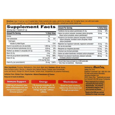 Emergen-C, witamina C, Super Orange, 1000 mg, 30 pakietów, 0,32 uncji (9,1 g) Emergen-C, witamina C, Super Orange, 1000 mg, 30 pakietów, 0,32 uncji (9,1 g)