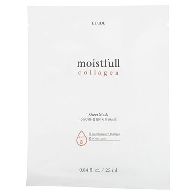 Etude, WILIFULL COLLAGEN, SHITE MASK BEAUTIFUL, 1 Sheet, 0.84 fl oz (25 ml)