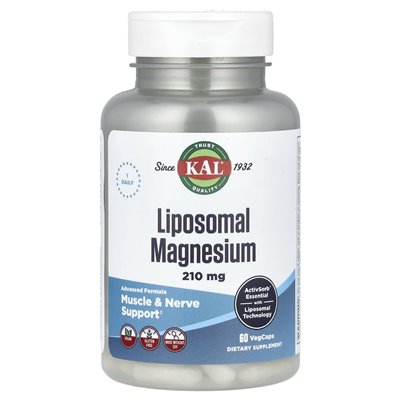 Kal, liposomalne magnez, 210 mg, 60 warzyw