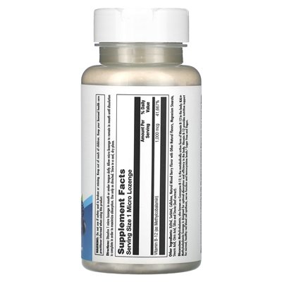 KAL, B-12 Methylcobalamin, Beere, 1000 mcg, 60 Säugetiere