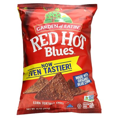 Garden of Eatin ', Corn Tortilla Chips, Red Hot Blues, 10 uncji (283 g) Garden of Eatin ', Corn Tortilla Chips, Red Hot Blues, 10 uncji (283 g)