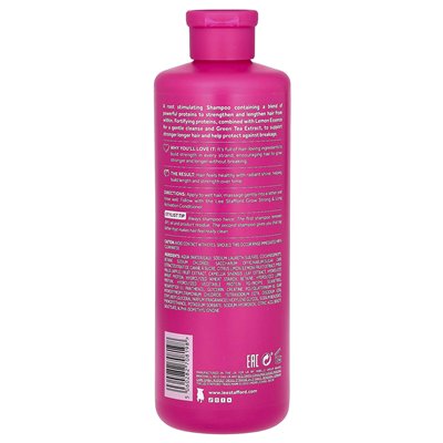 Lee Stafford, Grow Strong & Long, szampon aktywacyjny, dla łamania i uszkodzonych włosów, 16,9 fl oz (500 ml) Lee Stafford, Grow Strong & Long, szampon aktywacyjny, dla łamania i uszkodzonych włosów, 16,9 fl oz (500 ml)