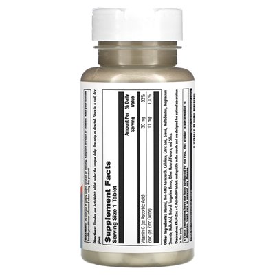 Kal, zinc + C, tangerine, 90 micro tablets