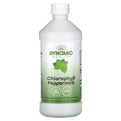 Dynamic Health, Chlorofil, Peppermint, 16 Fl Oz (473 ml)