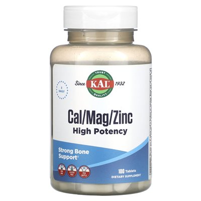 Kal, Cal/Mag/Zink, hochdosiert, 100 Tabletten