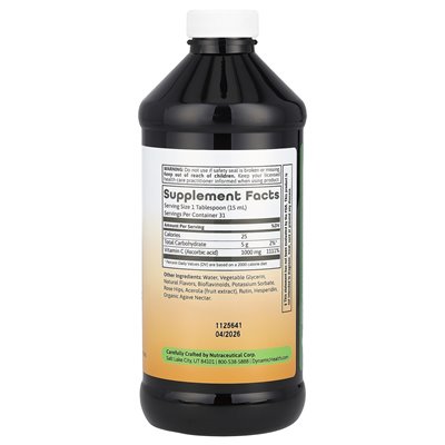Dynamiczne zdrowie, płynna witamina C, 16 fl oz (473 ml) Dynamiczne zdrowie, płynna witamina C, 16 fl oz (473 ml)