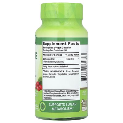 Nature's Truth, Berberine HCI, 500 mg, 60 kapsułek (250 mg na kapsułkę) Nature's Truth, Berberine HCI, 500 mg, 60 kapsułek (250 mg na kapsułkę)