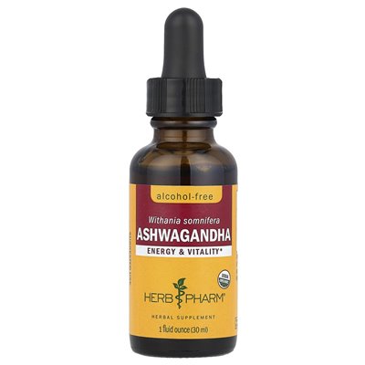 Herb Pharm, Ashwagandha, bez alkoholu, 1 Fl Oz (30 ml)