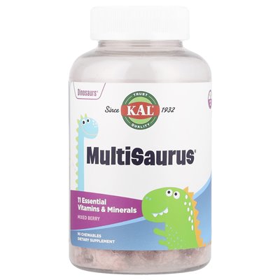 Kal, Multisaurus®, mieszane jagodowe, 90 żuć