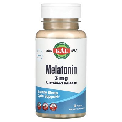 Kal, Melatonin SR, 3 mg, 60 tabletek