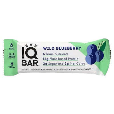 IQBAR, Pflanzenpulver, Waldbeere, 12 Riegel, 1,6 oz (45 g)