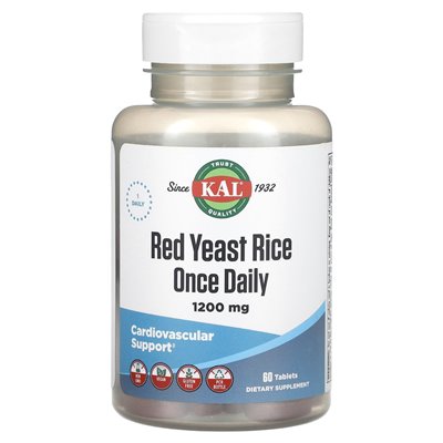 Kal, Red Yeast Rice, 1200 mg, 60 tablets